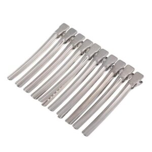 Κλιψ Μαλλιών μεταλλικά (ασημί) 12τμχ