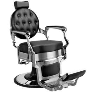 BARBER CHAIR SILVER BLACK