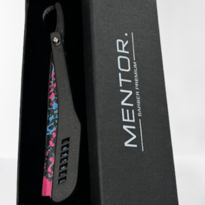 MENTOR barber premium φαλτσέτα ( μαύρο-ροζ)