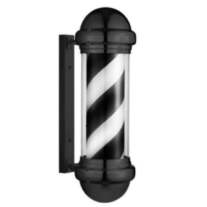 Barber pole black & white