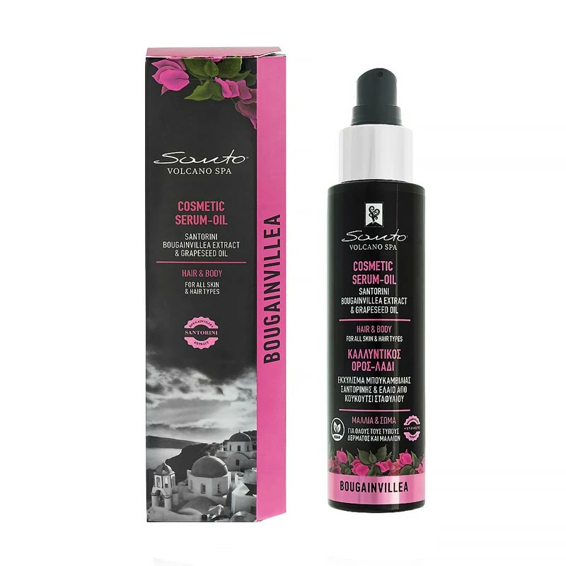Santo Volcano Spa Bougainvillea Καλλυντικός Ορός – λάδι για Μαλλιά & Σώμα