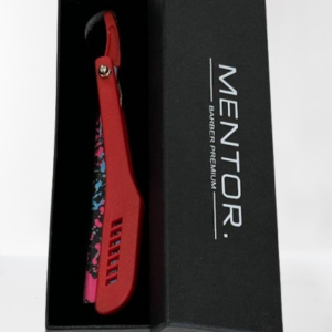 MENTOR barber premium φαλτσέτα (κόκκινη)