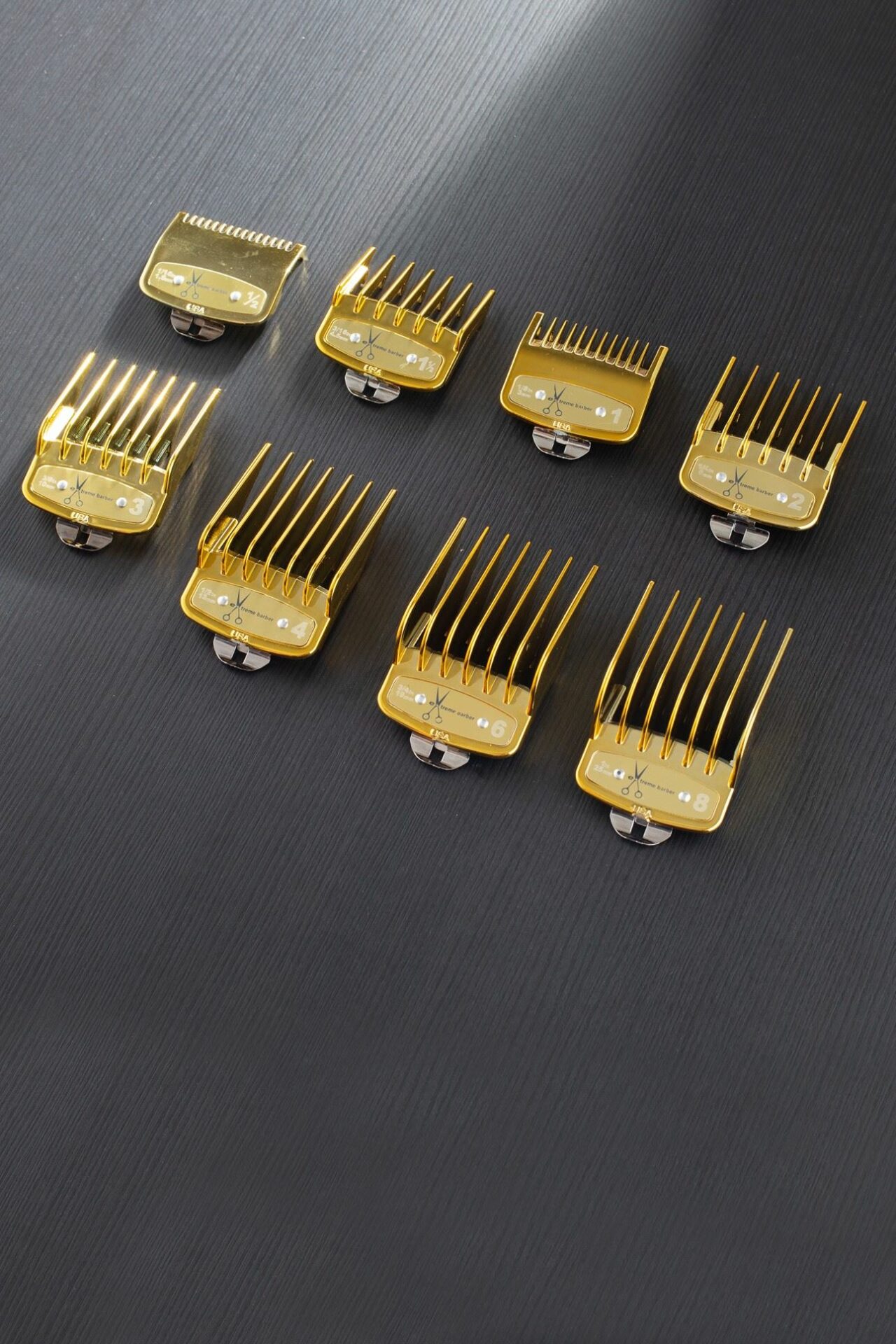 Χρυσά Χτενάκια Μηχανής (σκάλες) 8τεμ για WAHL & GAMMA & JRL - Image 2