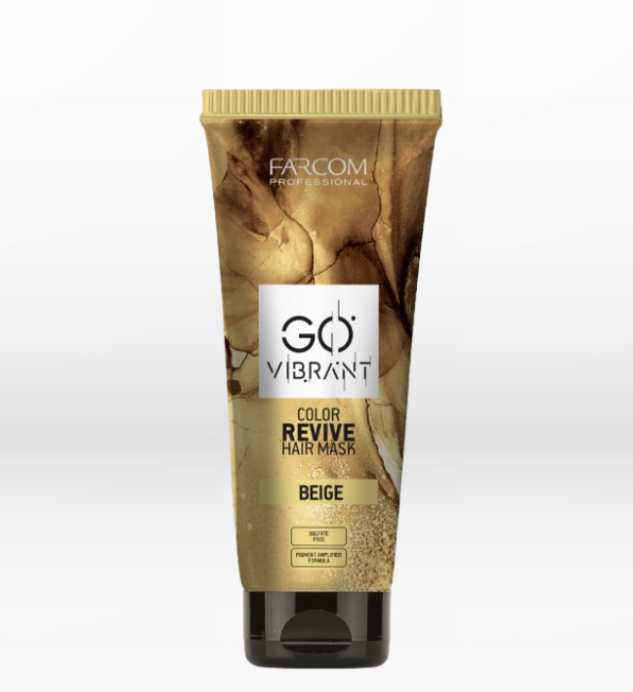 Farcom Professional Go Vibrant Color Revive Hair Mask Beige 200ml