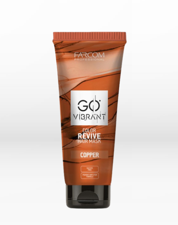 Farcom Professional Go Vibrant Color Revive Hair Mask Copper 200ml