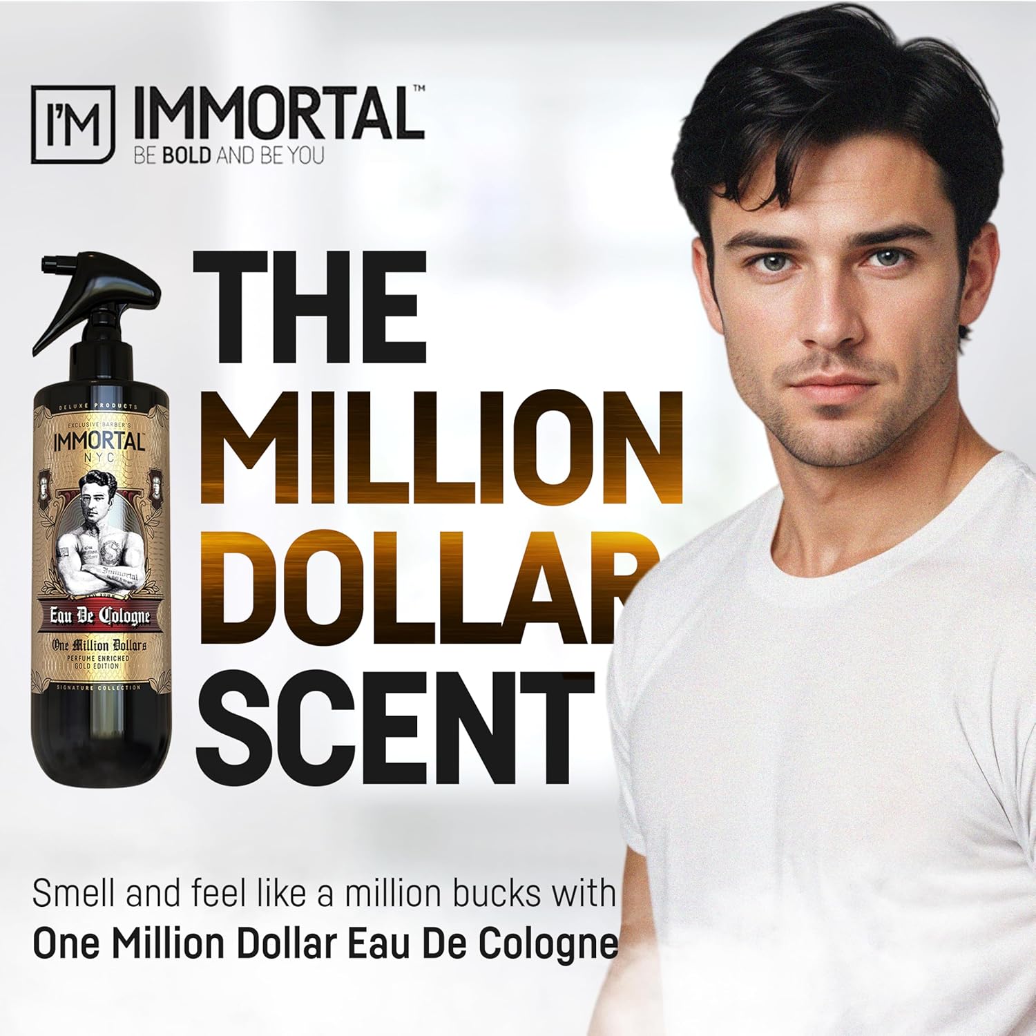 IMMORTAL NYC ONE MILLION DOLLARS EAU DE COLOGNE 500ML - Image 4