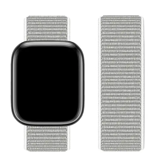 Watchband Hoco WA02 42/44/45/49mm από Nylon για Apple Watch series 1/2/3/4/5/6/7/8/SE/Ultra Seashell