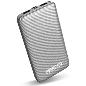 Power Bank Energizer Eveready Slim 20000mAh 2A με 2x USB 2.0 και LED Ένδειξη Μπαταρίας Μαύρο