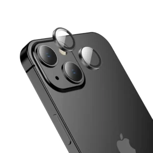 Προστασία Κάμερας Hoco 3D Metal V12 Plus για Apple iPhone 15 / iPhone 15 Plus Μαύρο