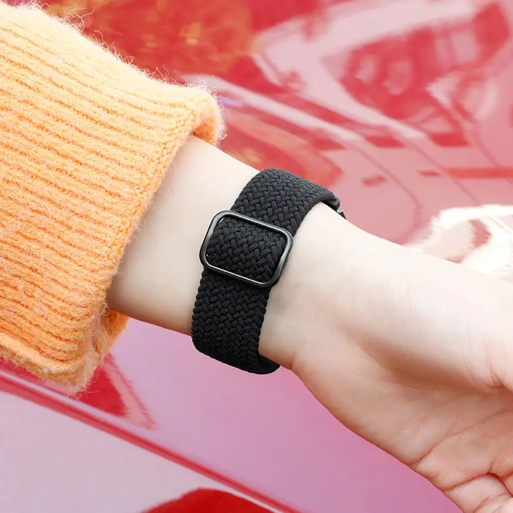 Watchband Hoco WH03 Jane Eyre Series από Ultra-Thin Nylon για Samsung Huawei Xiaomi Vivo κα 20mm Universal Μαύρο - Image 2