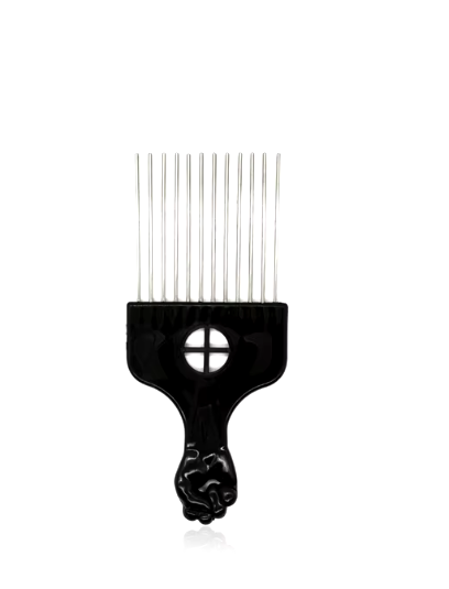 ΜΕΤΑΛΛΙΚΗ ΧΤΕΝΑ ΑΦΡΟ - WIDE TEETH AFRO COMB - Image 8