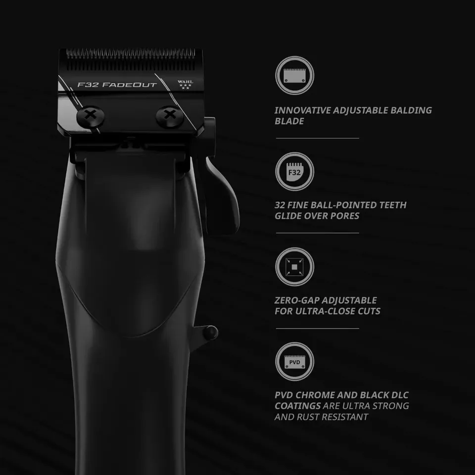 Wahl Professional 5-Star Vapor Cordless Clipper with F32 FadeOut Blade - Image 4
