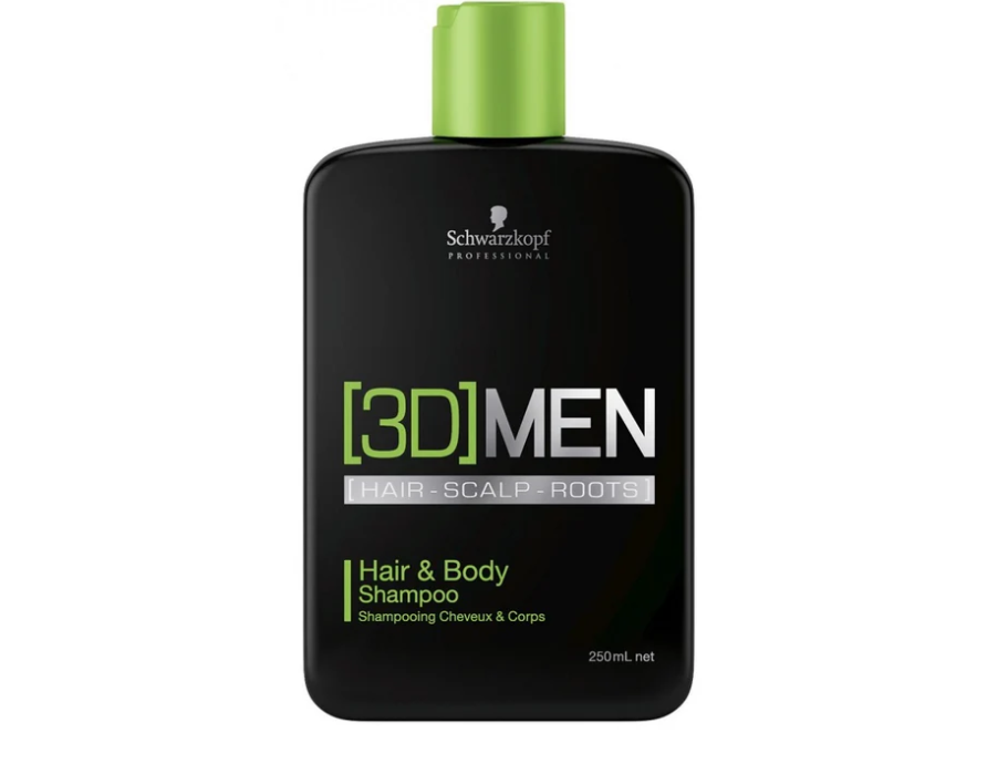 Schwarzkopf Professional 3D Men Hair & Body Shampoo 250ml